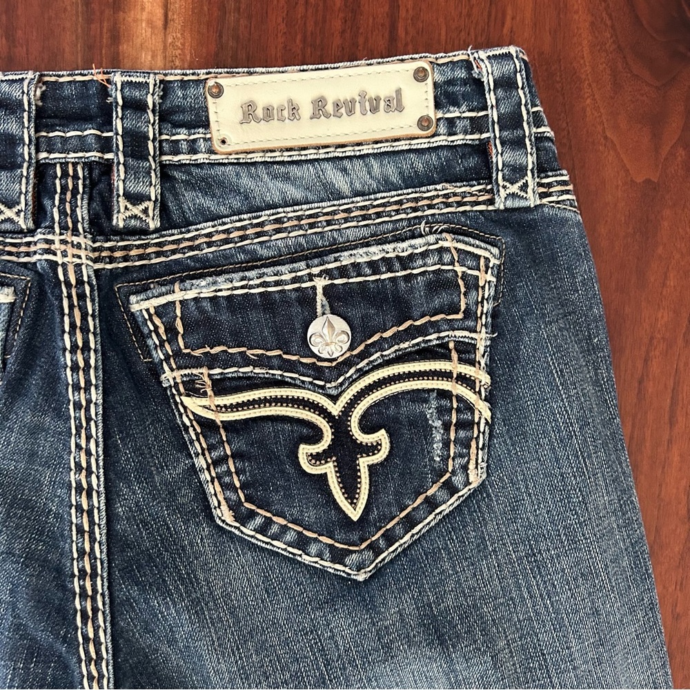 Rock Revival Jamila Boot Jeans Size 30 - Picture 10 of 13